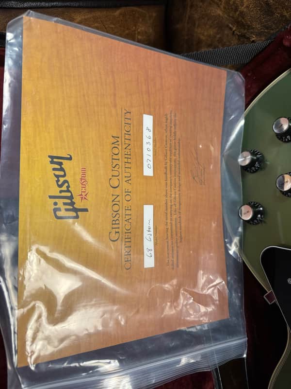 2007 Gibson Custom Shop '68 Les Paul Custom Reissue - Aged Pelham Blue