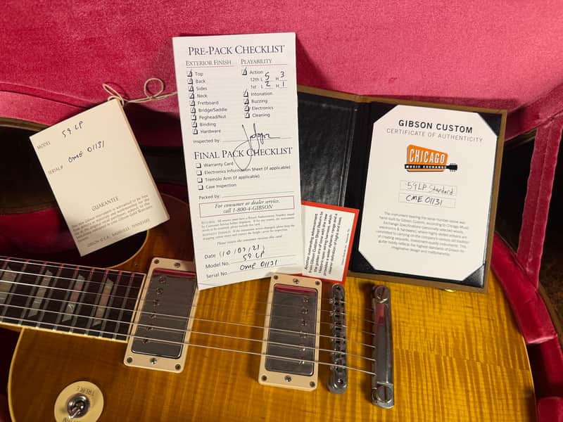 2021 Gibson Custom Shop CME Chambered ‘59 Les Paul - Sunburst