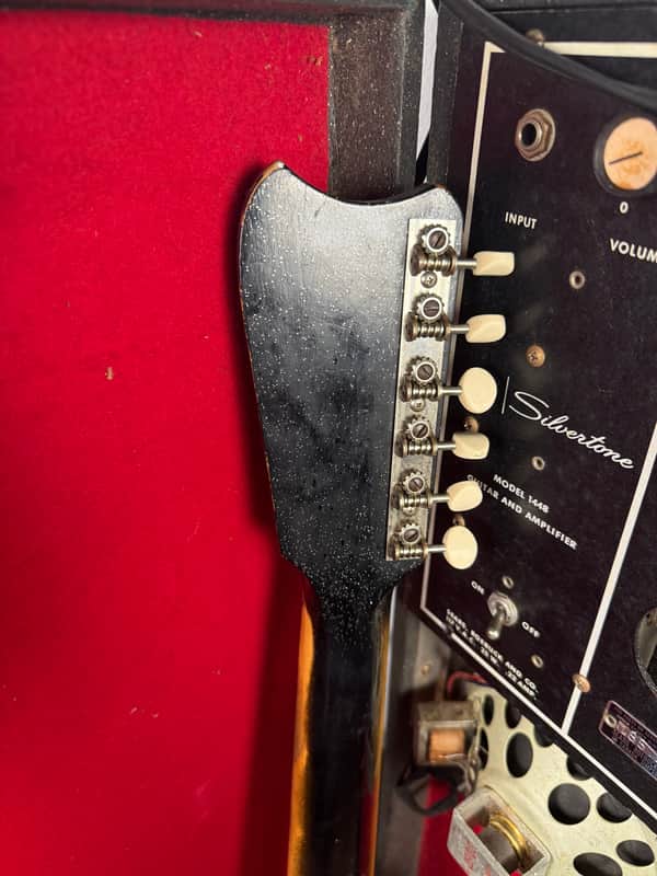 1964 Silvertone 1448 With Case Amp - Black