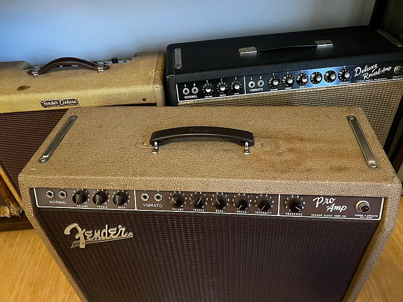 1960 Fender Pro 6G5 - Brown - Original Cover