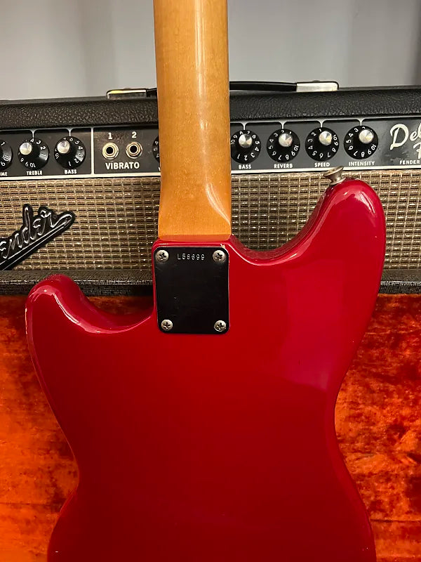 1964 Fender Mustang Guitar with Rosewood Fretboard - Dakota Red - OHSC