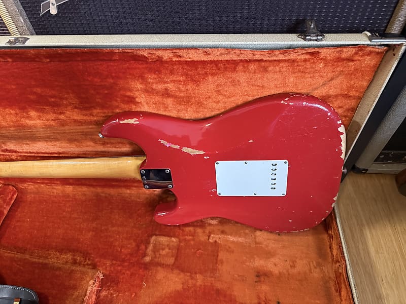 1964 Fender Stratocaster - Dakota Red with Korina Body - 100% Original OHSC