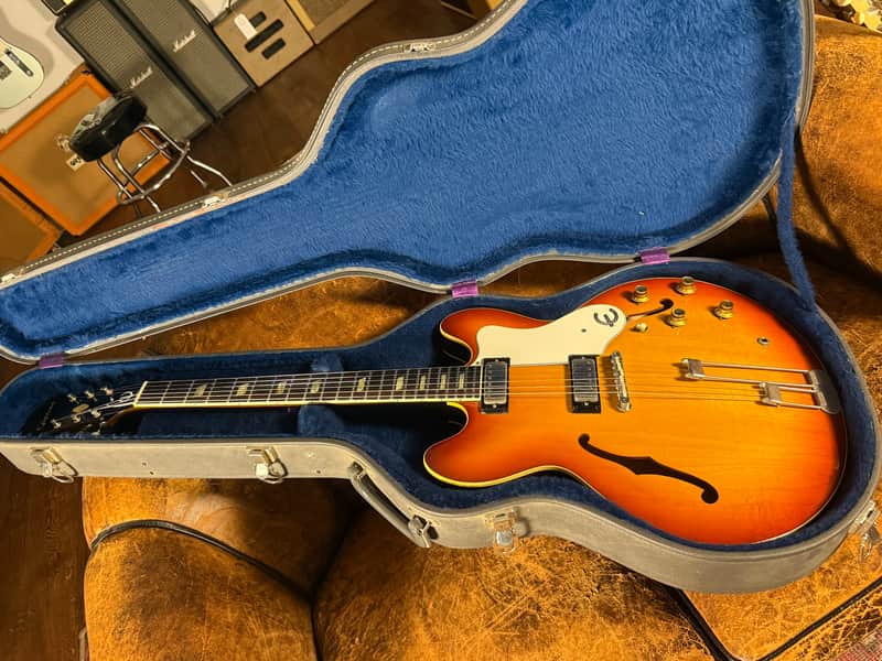 1965 Epiphone Riviera E360TD - Sunburst - OHSC