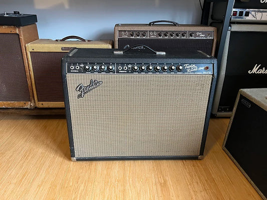 1965 Fender Twin Reverb 2-Channel 85-Watt 2x12" Guitar Combo - Black Panel