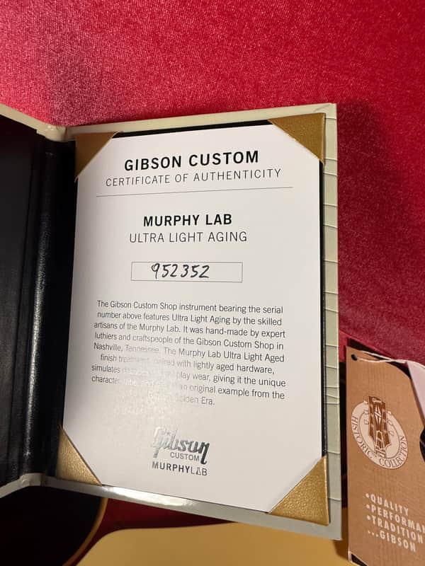 2025 Gibson Custom Shop ‘59 Murphy Lab TRG Exclusive Les Paul - Sunburst