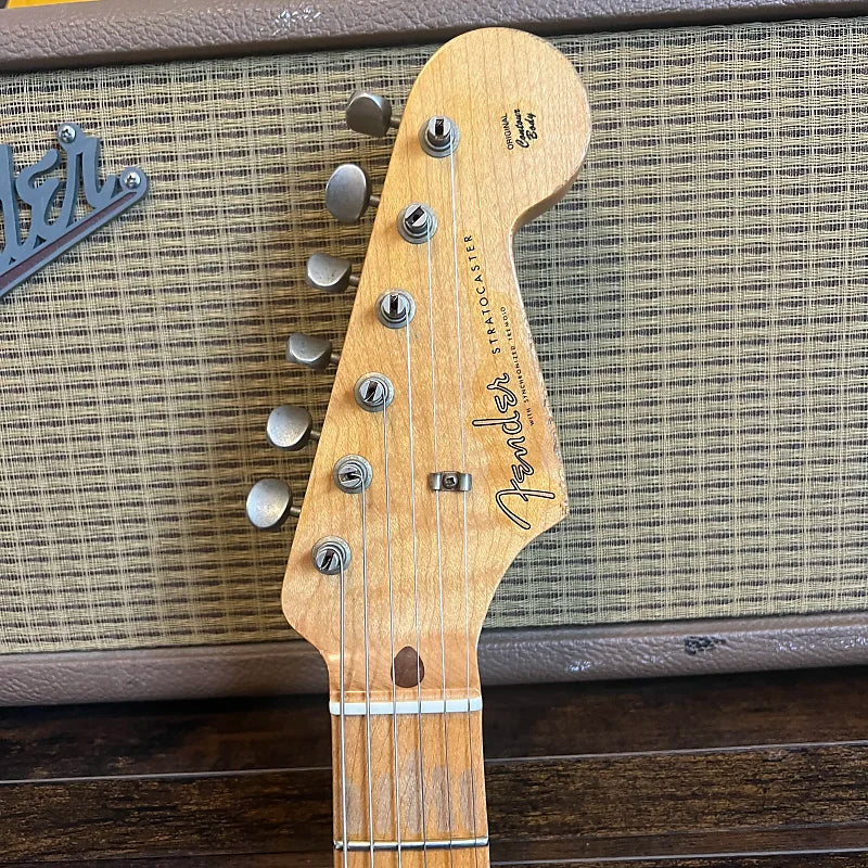 2007 Fender Custom Shop 1956 Stratocaster Relic - Black Over Sunburst