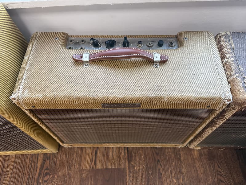 1959 Fender Deluxe 5E3 Narrow Panel 15-Watt 1x12" Guitar Combo - Tweed