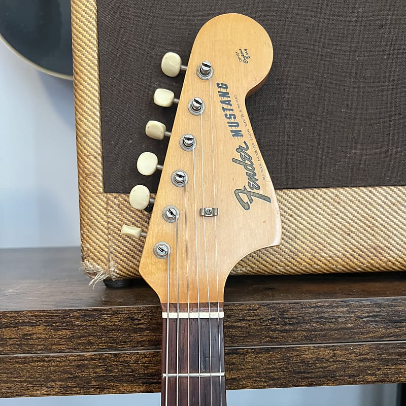 1964 Fender Mustang Guitar with Rosewood Fretboard - Dakota Red - OHSC