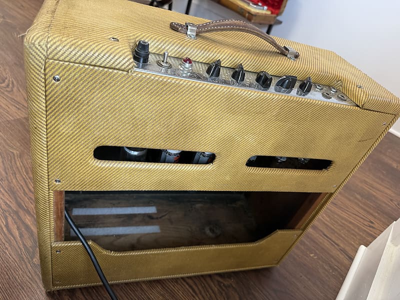 1955 Fender Tremolux 5E9 Narrow Panel 15-Watt 1x12" Guitar Combo - Retweed