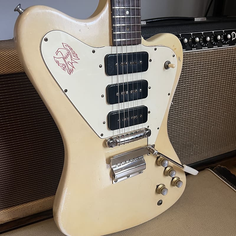 1965 Gibson Firebird III Non-Reverse - Refin Polaris White