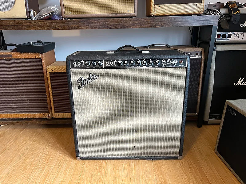 1966 Fender Super Reverb 2-Channel 40-Watt 4x10" Guitar Combo - Black Panel