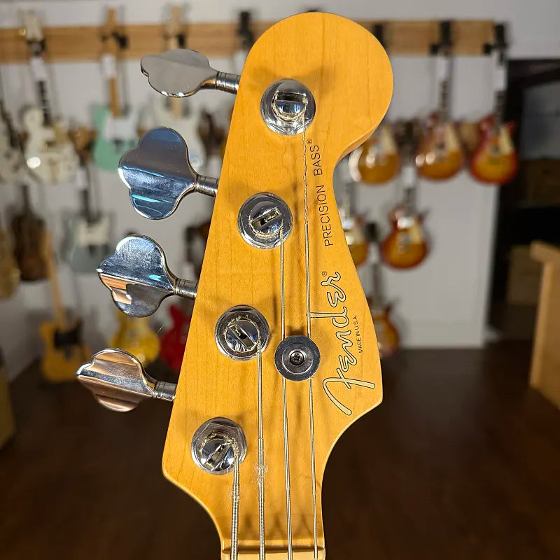 1996 Fender American Deluxe Precision Bass with Maple Fretboard - White Blonde - OHSC
