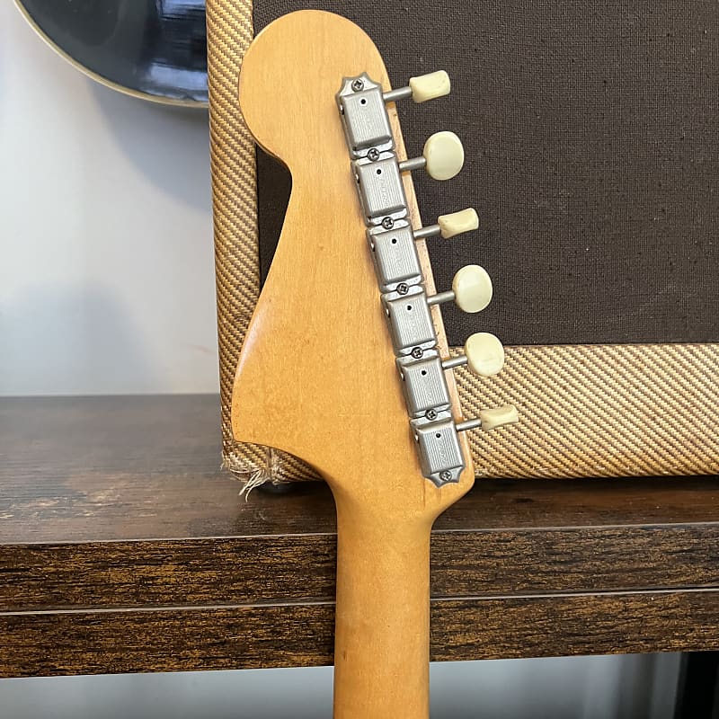 1964 Fender Mustang Guitar with Rosewood Fretboard - Dakota Red - OHSC