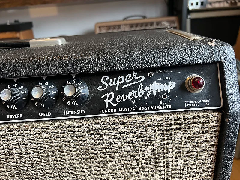 1966 Fender Super Reverb 2-Channel 40-Watt 4x10" Guitar Combo - Black Panel