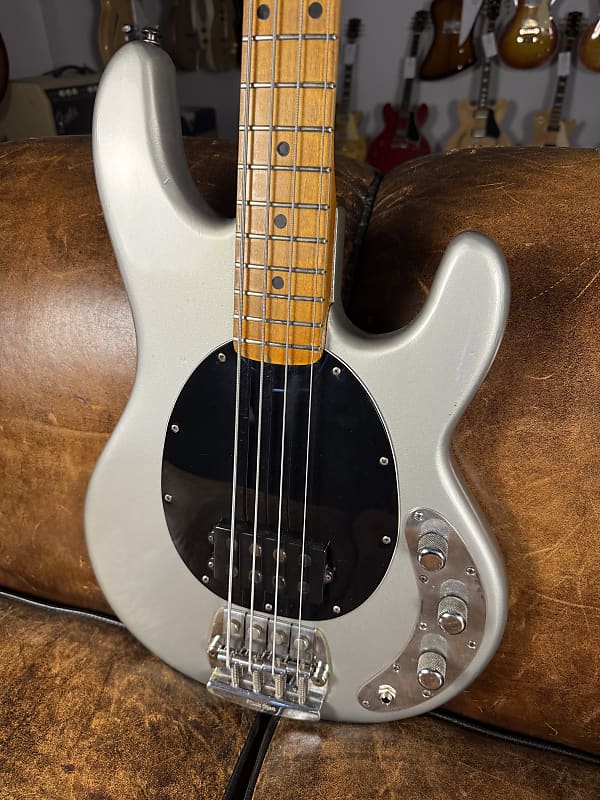 1979 Music Man StingRay with Maple Fretboard - Inca Silver - OHSC