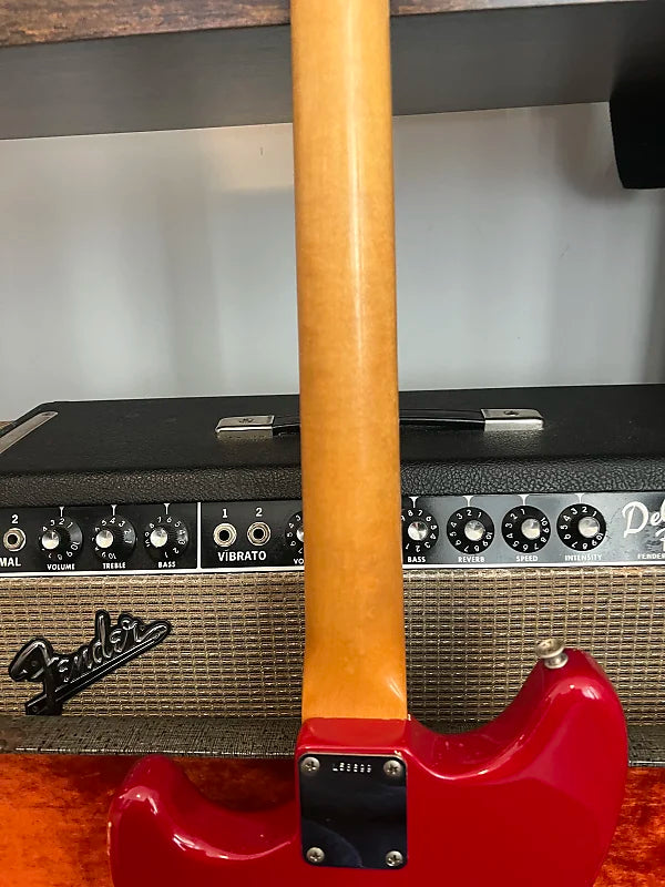 1964 Fender Mustang Guitar with Rosewood Fretboard - Dakota Red - OHSC