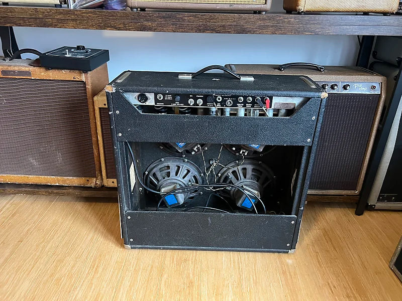 1966 Fender Super Reverb 2-Channel 40-Watt 4x10" Guitar Combo - Black Panel