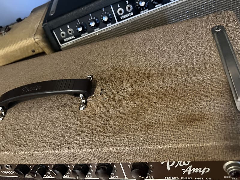 1960 Fender Pro 6G5 - Brown - Original Cover