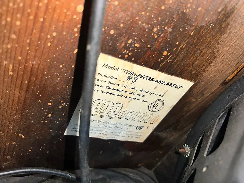 1965 Fender Twin Reverb 2-Channel 85-Watt 2x12" Guitar Combo - Black Panel