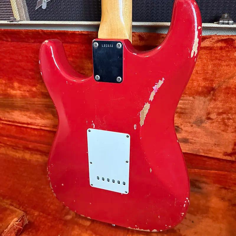 1964 Fender Stratocaster - Dakota Red with Korina Body - 100% Original OHSC