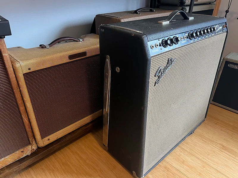 1966 Fender Super Reverb 2-Channel 40-Watt 4x10" Guitar Combo - Black Panel