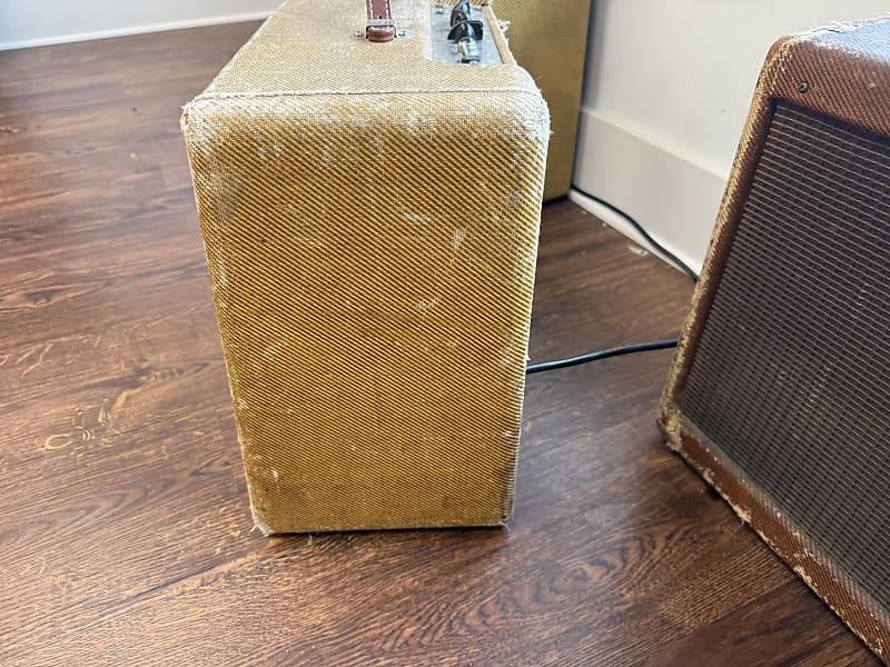 1959 Fender Deluxe 5E3 Narrow Panel 15-Watt 1x12" Guitar Combo - Tweed