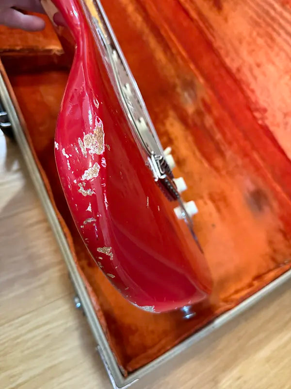 1964 Fender Stratocaster - Dakota Red with Korina Body - 100% Original OHSC
