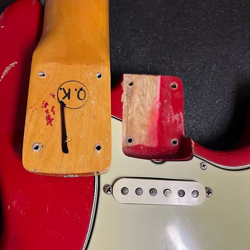1964 Fender Stratocaster - Dakota Red with Korina Body - 100% Original OHSC