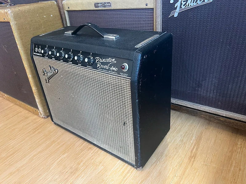 1965 Fender Princeton Reverb - Blackface - Original Cover