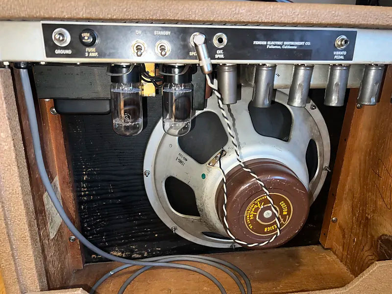 1960 Fender Pro 6G5 - Brown - Original Cover