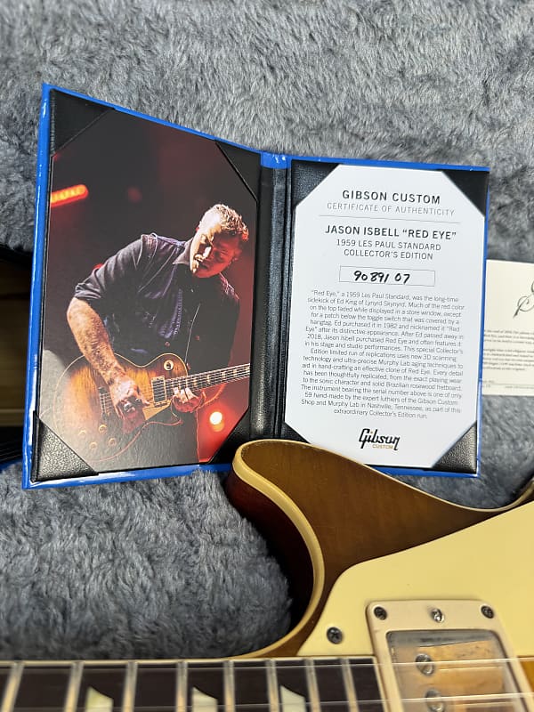 2024 Gibson Custom Shop Collectors Edition Murphy Lab Jason Isbell “Red Eye” '59 Les Paul Standard Reissue - Red Eye Burst #7