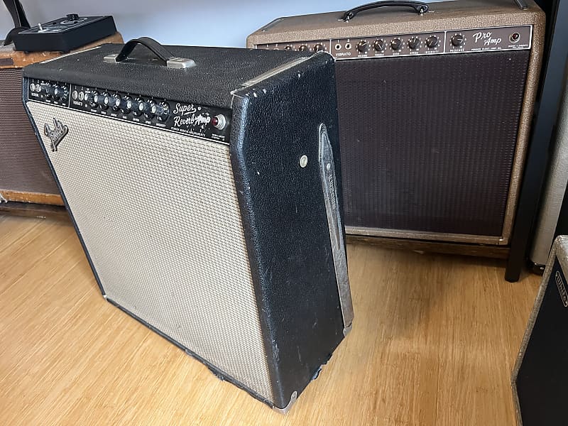 1966 Fender Super Reverb 2-Channel 40-Watt 4x10" Guitar Combo - Black Panel