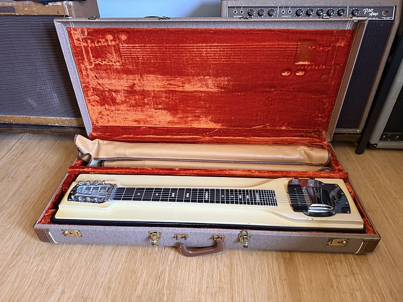 1960's Fender S8 400 Single Neck 8-String Pedal Steel Guitar Desert Sand - OHSC
