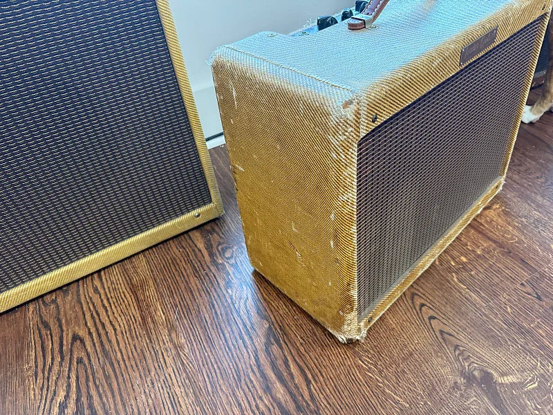 1959 Fender Deluxe 5E3 Narrow Panel 15-Watt 1x12" Guitar Combo - Tweed