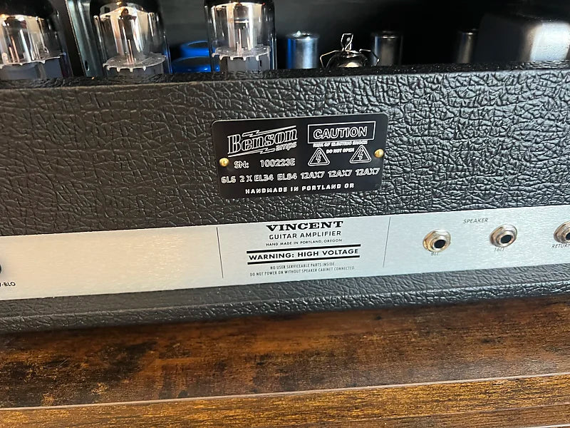 Benson Amps Vincent 2-Channel 30-Watt Guitar Amp Head 2019 - Present - w/ Cover