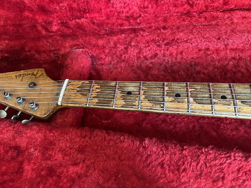1956 Fender Stratocaster - 2 Tone Sunburst Body Only Refin - OHSC