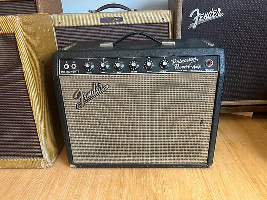 1965 Fender Princeton Reverb - Blackface - Original Cover