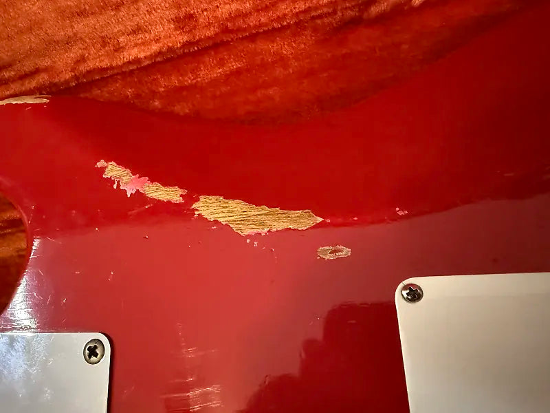 1964 Fender Stratocaster - Dakota Red with Korina Body - 100% Original OHSC