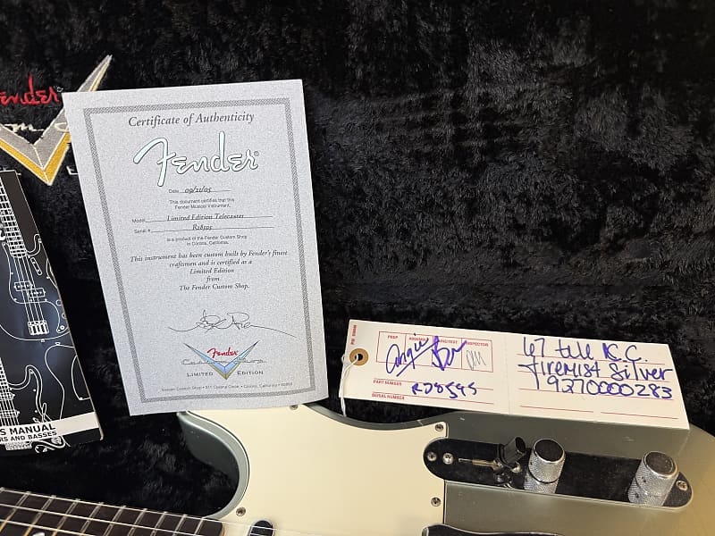 2005 Fender Custom Shop Limited Edition Closet Classic ‘67 Telecaster - Firemist Silver