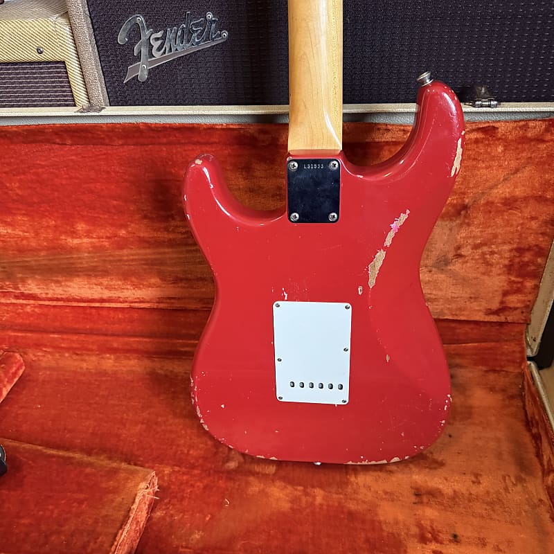 1964 Fender Stratocaster - Dakota Red with Korina Body - 100% Original OHSC