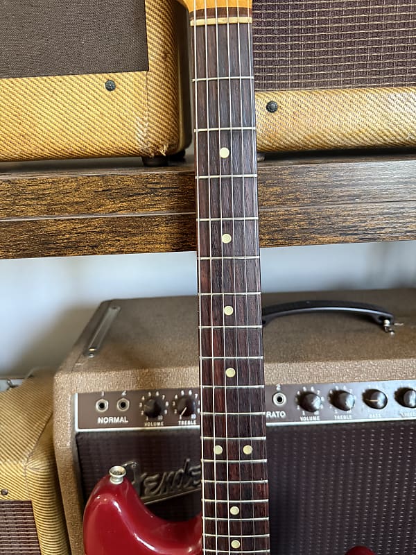 1966 Fender Mustang - Dakota Red - Slab Board