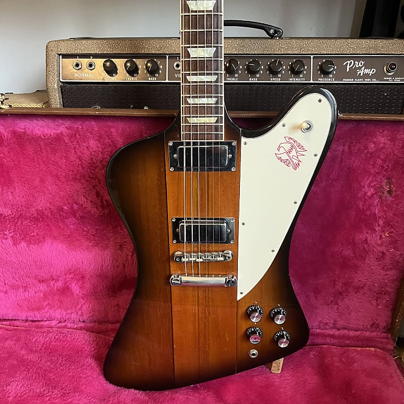 1991 Gibson Firebird V Reissue - Vintage Sunburst - OHSC