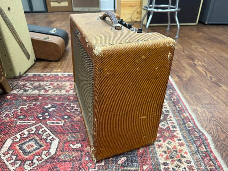 1961 Fender Deluxe 5E3 Narrow Panel 15-Watt 1x12" Guitar Combo - Tweed