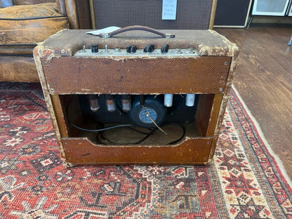1956 Fender Deluxe 5E3 Narrow Panel 15-Watt 1x12" Guitar Combo - Tweed