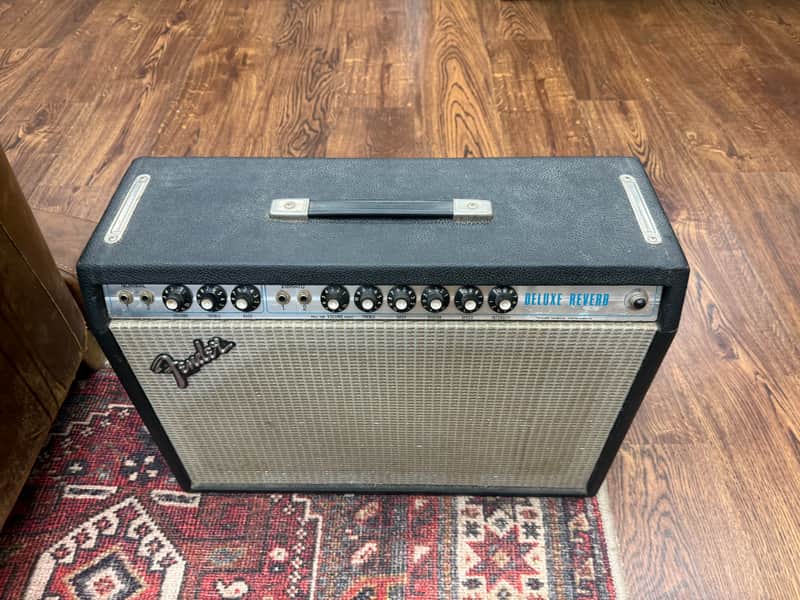 1978 Fender Deluxe Reverb 2-Channel 22-Watt 1x12" Guitar Combo - Silverface