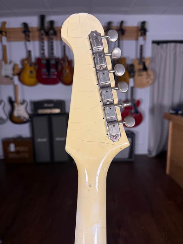 1965 Gibson Firebird VII Non-Reverse - Polaris White Refin