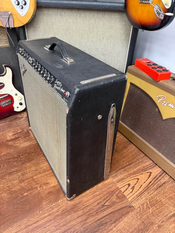 1967 Fender Super Reverb 2-Channel 40-Watt 4x10" Guitar Combo - Black Panel