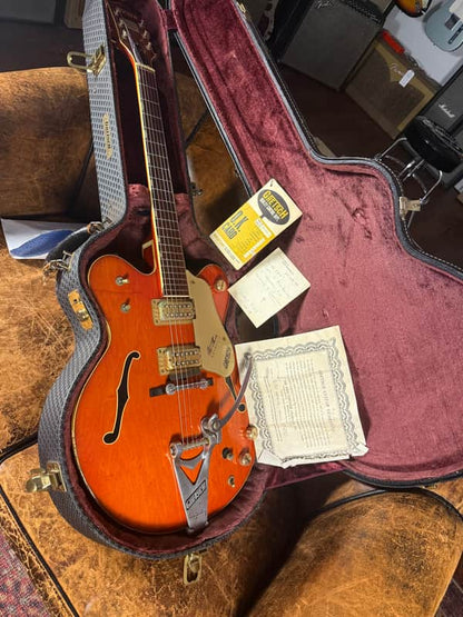 1969 Gretsch 6120 Nashville Hollow Body - Orange - OHSC