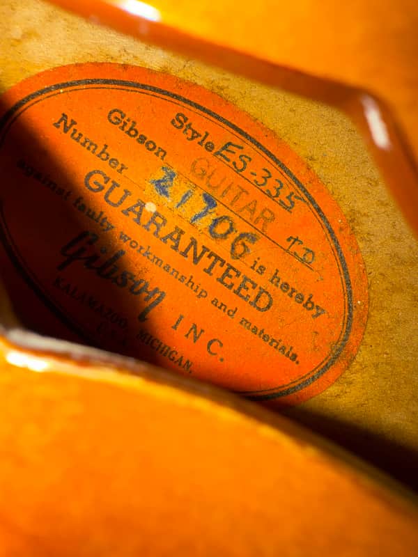 1961 Gibson ES-335TD - Sunburst - OHSC