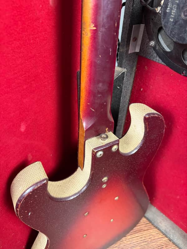 1965 Silvertone 1457 with Case Amp - Red Burst